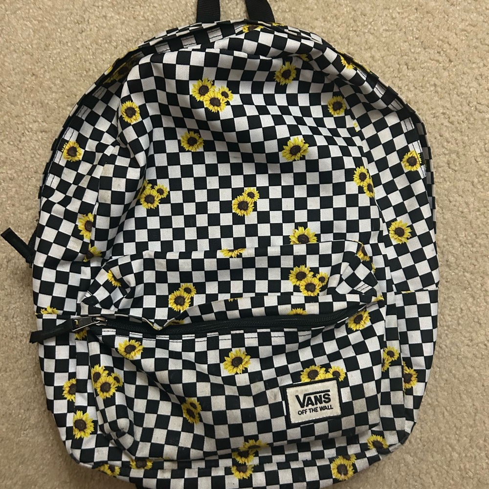 Vans Kids Sunflower Checkerboard Backpack